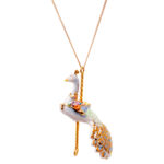 Merry Go Round Peacock Necklace