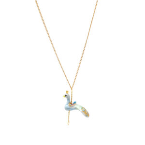 Merry Go Round Small Peacock Necklace
