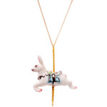 Merry Go Round Rabbit Necklace