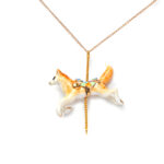 Merry Go Round Fox Necklace