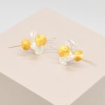 Hibiscus Flower Hook Earrings