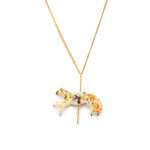 Merry Go Round Small Cheetah Necklace