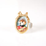Little Lord Crispin Dachshund Dog Portrait Ring