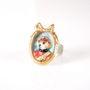 Little Lord Crispin Dachshund Dog Portrait Ring