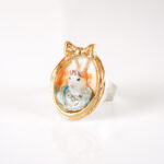 Princess Cottontail Bunny Rabbit Portrait Ring
