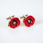 Red Poppy Cufflinks
