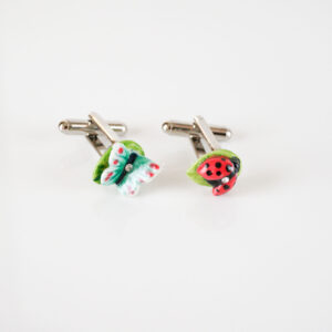 Butterfly and Ladybird Cufflinks