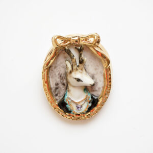 Prince Ambrose Deer Cameo Brooch