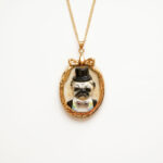 Lord Chesterfield Pug Cameo Necklace