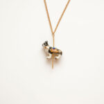 Merry Go Round Small French Bulldog Pendant Necklace