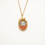 Small Tiger Cameo Pendant Necklace