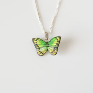 Green Butterfly Necklace