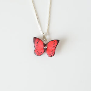 Red Butterfly Necklace