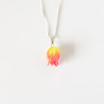 Orange Yellow Tulip Necklace