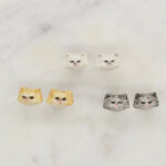 Persian Cat Stud Earrings