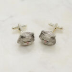 Grey Persian Cat Cufflinks
