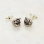 Pattern Grey Cat Cufflinks