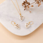 Grape Leaf Necklace And Earrings - Bridal Jewellery