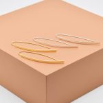 Minimal Geometric Bar Hook Earrings