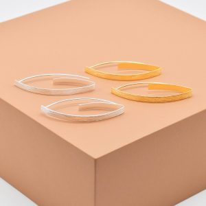 Minimal Geometric Hoop Earrings