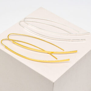 Minimal Long Bar Threader Earrings