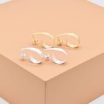 Minimalist Brushed Hoop Earrings