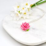Porcelain Dahlia Necklace