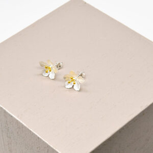 Cherry Blossom Flower Stud Earrings