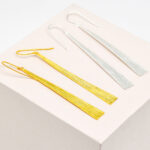 Textured Long Bar Drop Earrings