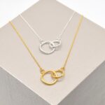 Sterling Silver Double Circles Necklace
