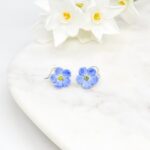 Small Forget Me Not Drop Earrings