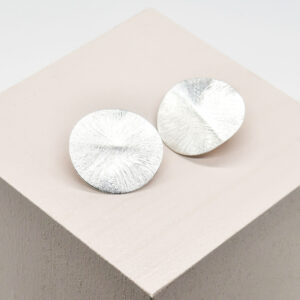 Minimal Geometric Circle Statement Earrings