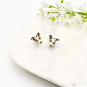 Jack Russel Stud Earrings