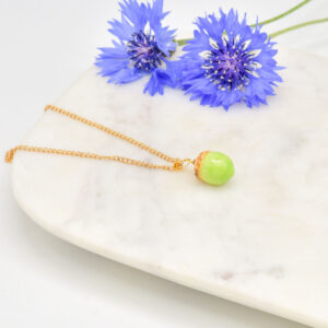 Porcelain Acorn Necklace