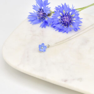 Porcelain Small Forget me not Necklace