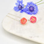 Porcelain Peony Pendant Necklace