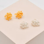 Coral Cluster Stud Earrings