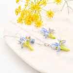 Iris Necklace & Earrings