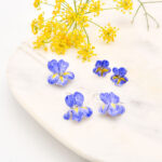 Small Iris Necklace And Earrings