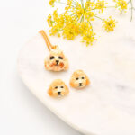 Cockapoo Dog Necklace and Earring