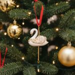 White Swan Christmas Tree Decoration
