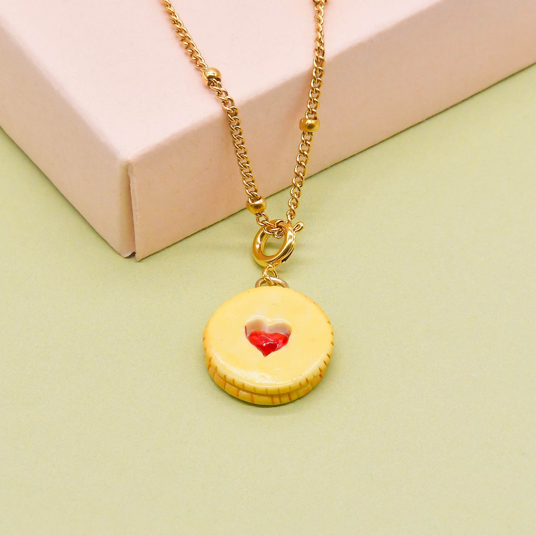 Porcelain Food Charms, Ice cream, Jammie Dodgers, Croissant, Doughnut, Pretzel Charms - Image 5