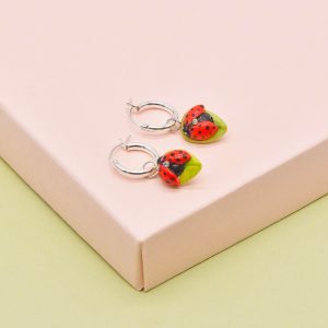 Ladybird Hoop Earring