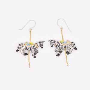 Zebra Earring