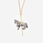 Merry Go Round Small Horse Pendant Necklace
